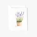Lavender mini enclosure notecard