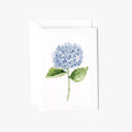 Hydrangea stem mini enclosure notecard