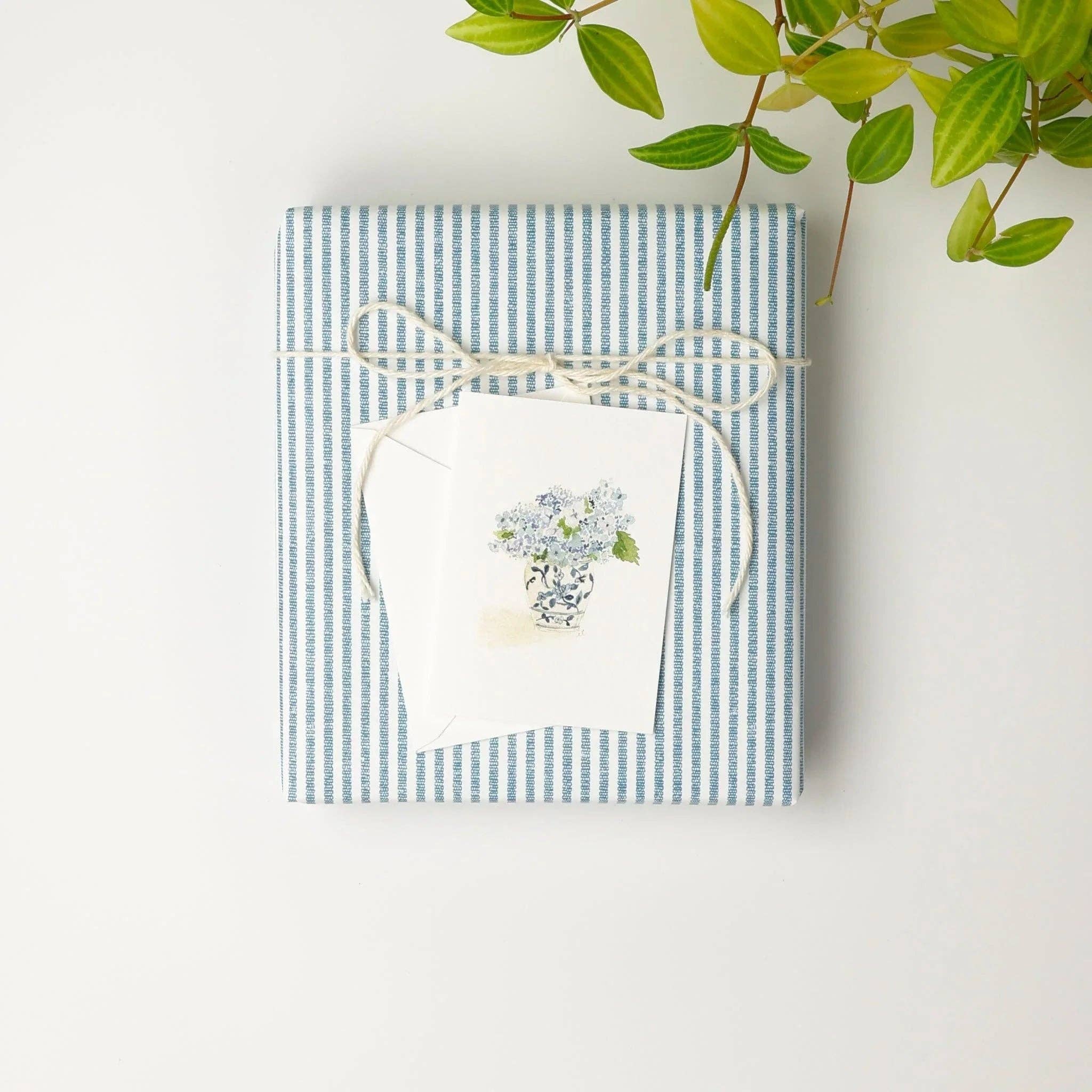 Hydrangea bouquet mini enclosure notecard
