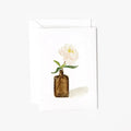 Peony vase mini enclosure notecard