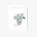 Hydrangea bouquet mini enclosure notecard