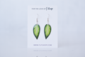 Dieffenbachia "Camille" Plant Earrings | Leaf Earrings