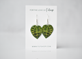 Macodes Petula Jewel Orchid Plant Earrings | Leaf Earrings