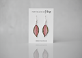 Hoya Krimson Princess Plant Earrings | Leaf Earrings