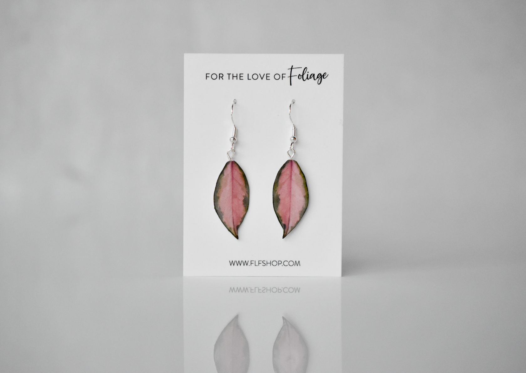 Hoya Krimson Princess Plant Earrings | Leaf Earrings