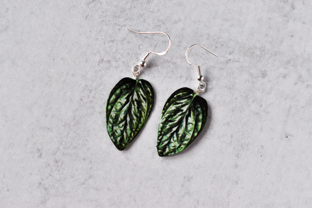 Monstera Peru Plant Earrings | Leaf Earrings