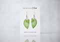 Syngonium White Butterfly Plant Earrings | Leaf Earrings