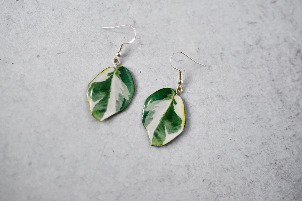 Pothos N'Joy Plant Earrings | Leaf Earrings