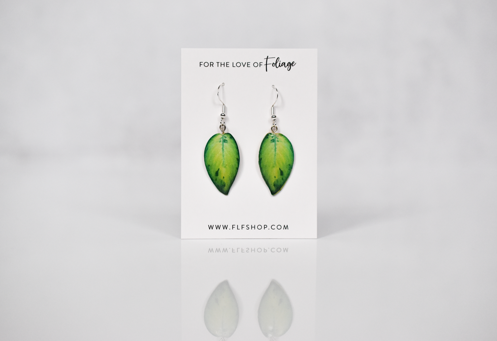 Homalomena Selby Plant Earrings | Leaf Earrings