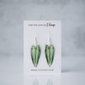Schismatoglottis Wallichii Plant Earrings | Leaf Earrings