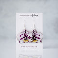 Speckled Orchid Bloom Plant Earrings | Blossom Earrings