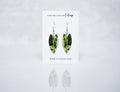 Variegated Alocasia Frydek Plant Earrings | Leaf Earrings