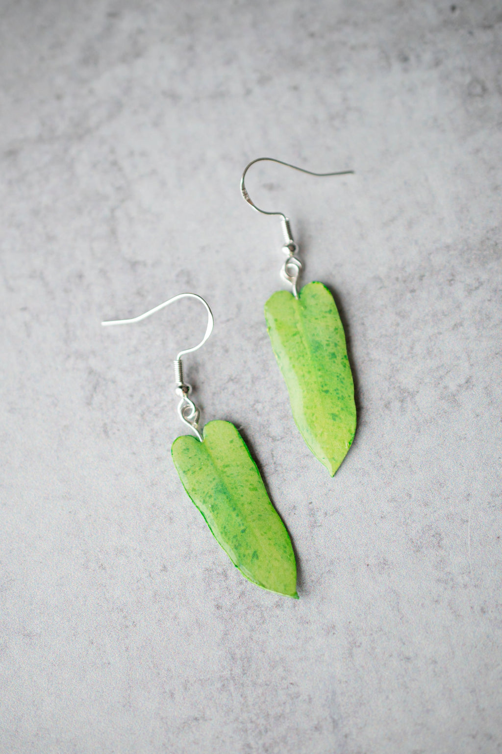 Philodendron Paraiso Verde Plant Earrings | Leaf Earrings