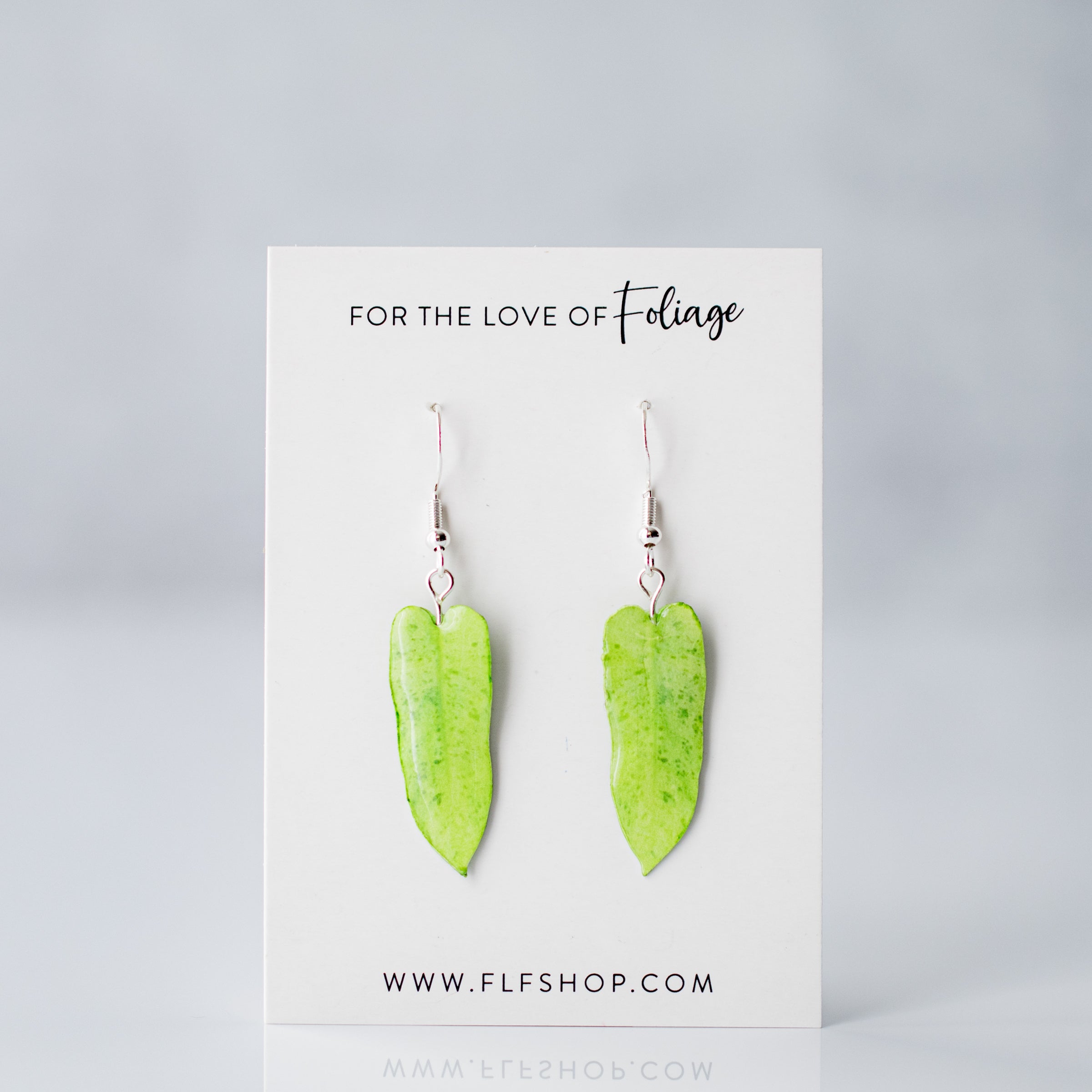 Philodendron Paraiso Verde Plant Earrings | Leaf Earrings