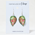 Aglaonema Favonian Plant Earrings | Leaf Earrings