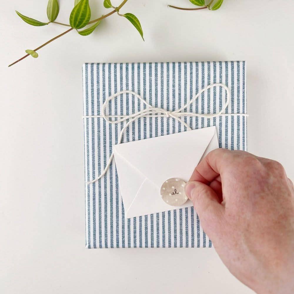 Hydrangea stem mini enclosure notecard